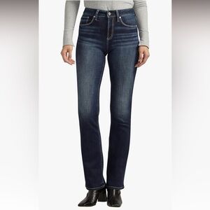 Silver Jeans Avery Straight High Rise Dark Wash Women’s Jeans Size 31